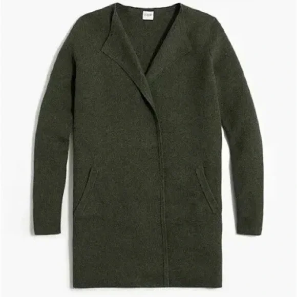 J. Crew Factory Olive Green Vanessa Cardigan - Picture 2 of 4